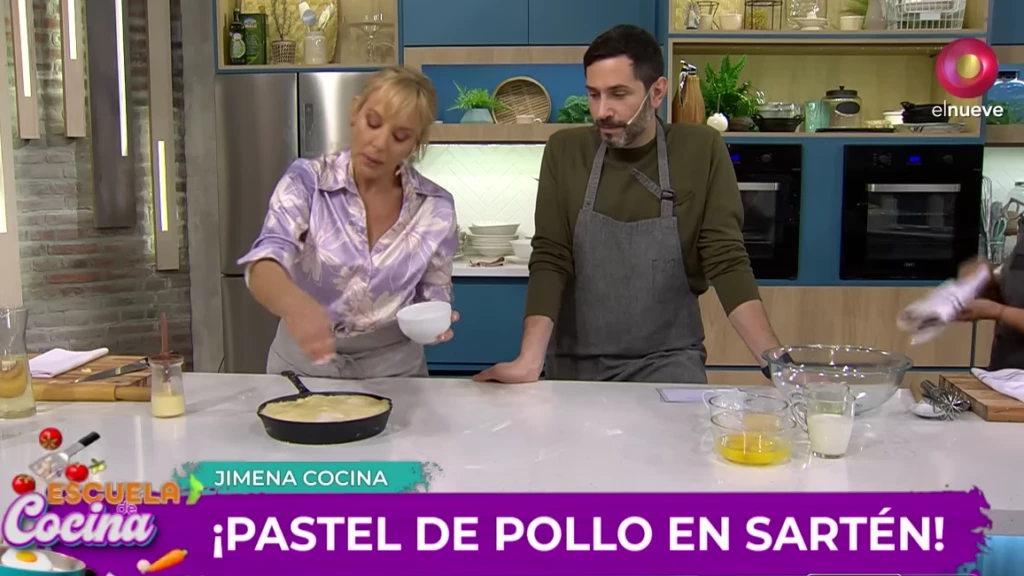 Pastel de pollo a la sartén