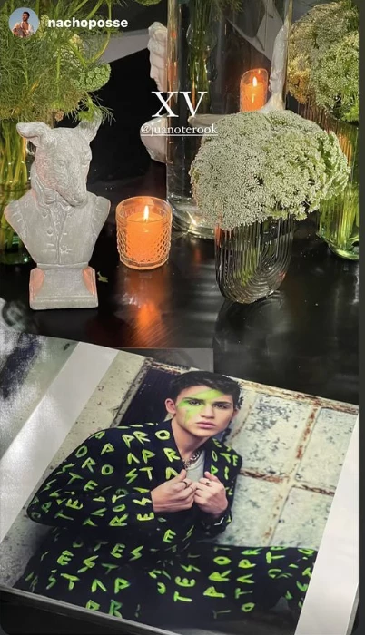 La ambientación de la fiesta de Juan Otero