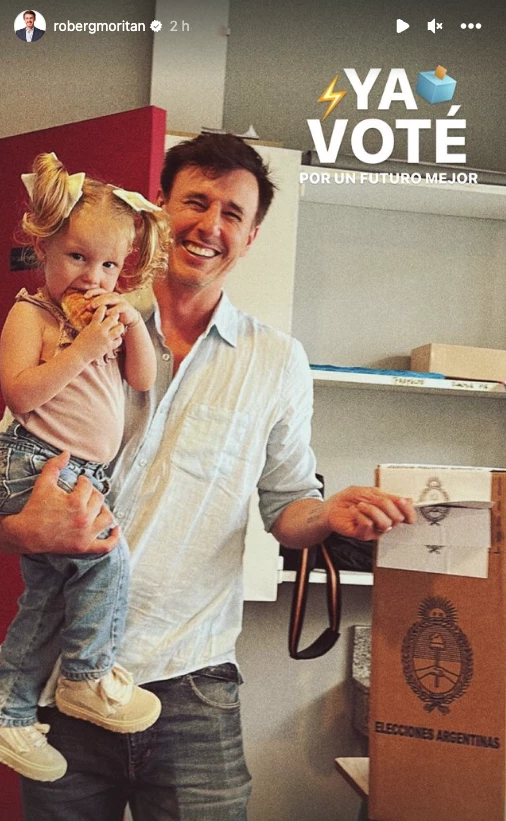 Roberto Garcia Moritán fue con Anita a votar