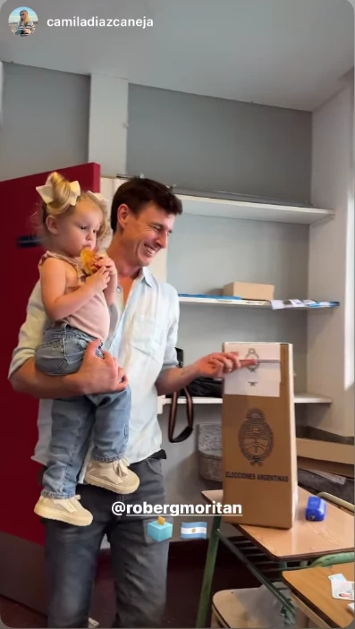 Roberto Garcia Moritán fue con Anita a votar