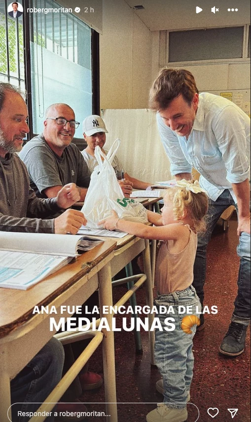 Roberto Garcia Moritán fue con Anita a votar