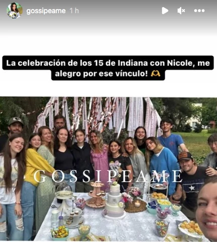 Cumpleaños de Indiana Cubero en la casa de Nicole Neumann