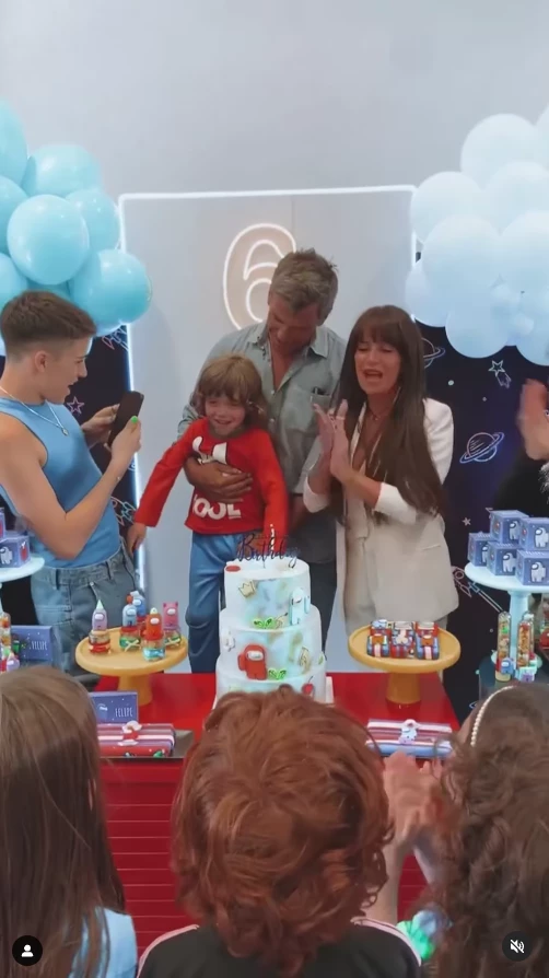 Cumpleaños de Felipe, el hijo de Flor Peña