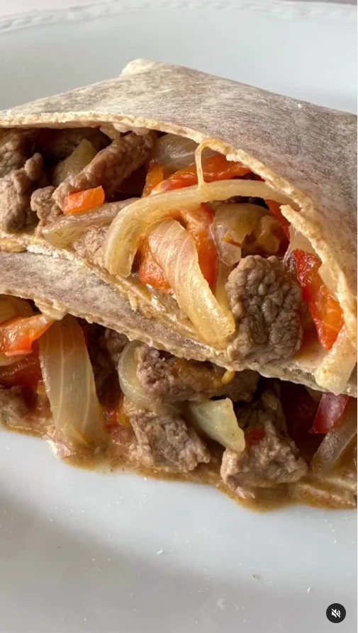 Wrap de carne y verdura