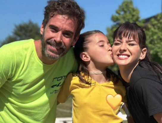 Las fotos de la China Suárez y Nicolás Cabré junto a Rufina en un evento escolar