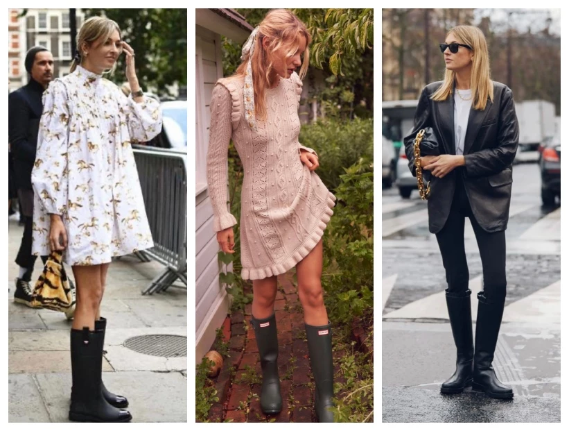 Destacada botas de lluvia