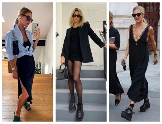 Alerta tendencia: esta primavera 2023 el vestidito negro recupera su mote de trendy y se usa así  