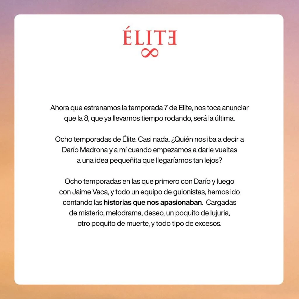 Élite se despide de Netflix