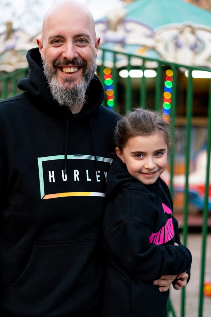 Ernesto Raffo y su hija Guille