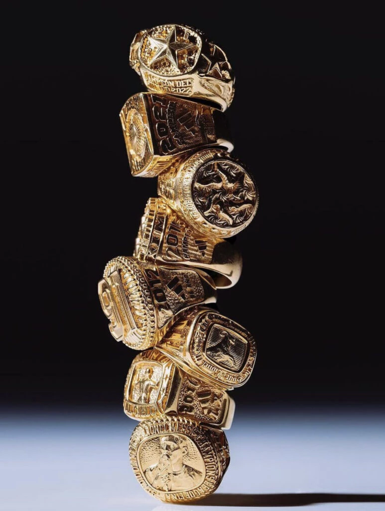 Estos son los anillos de Lio Messi.