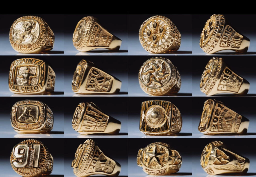 Estos son los anillos de Lio Messi.