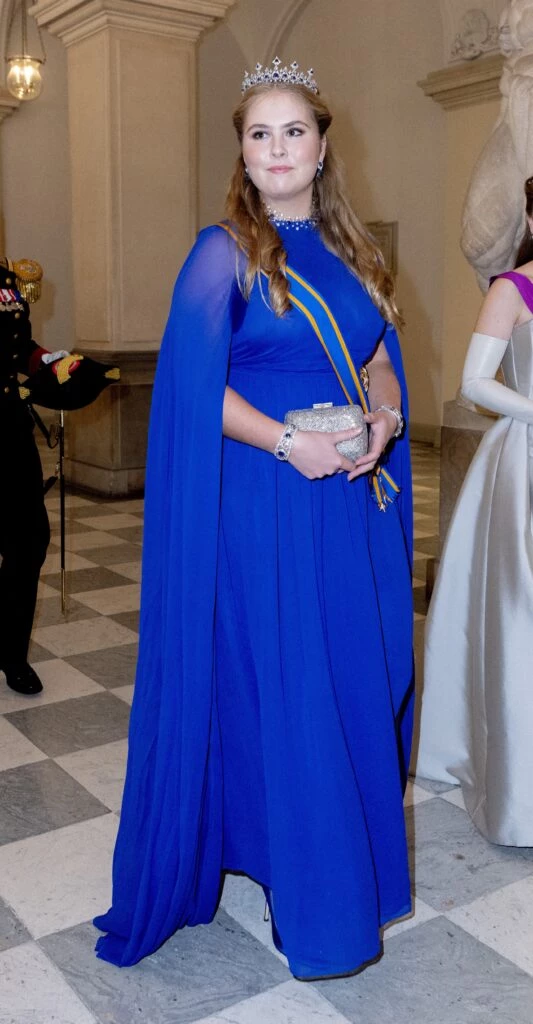 el look de la princesa amalia para el cumpleaños del príncipe Christian de Dinamarca
