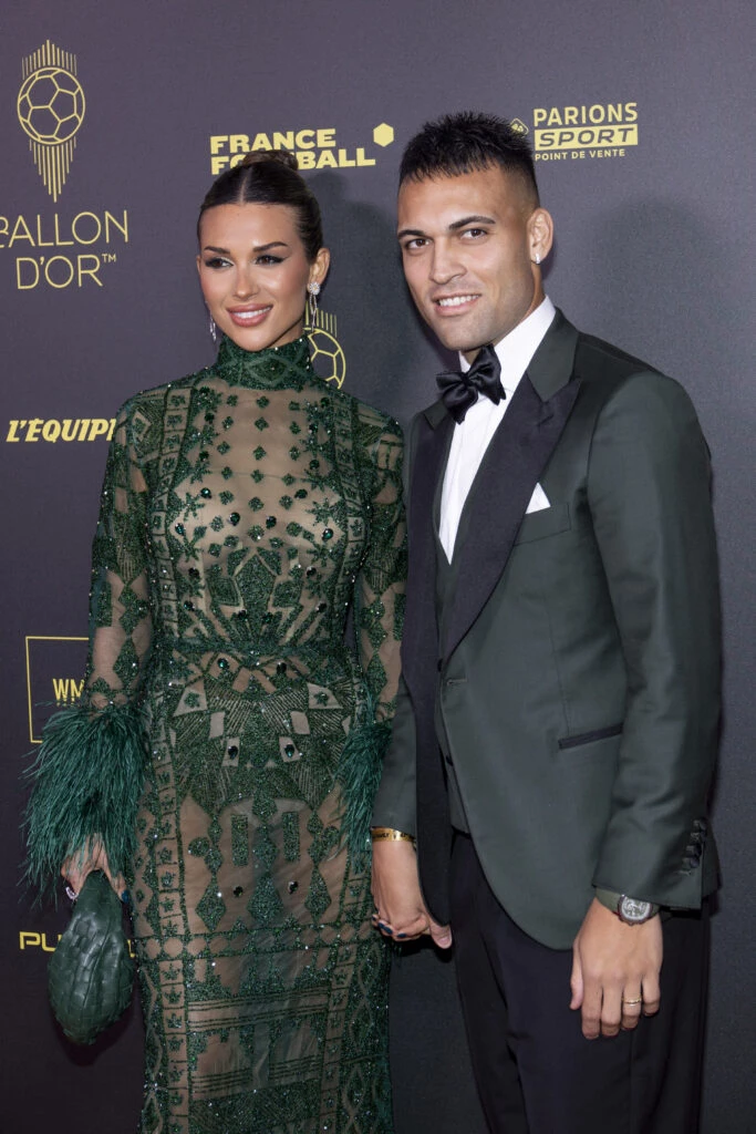 Lautaro Martínez y Agustina Gandolfo