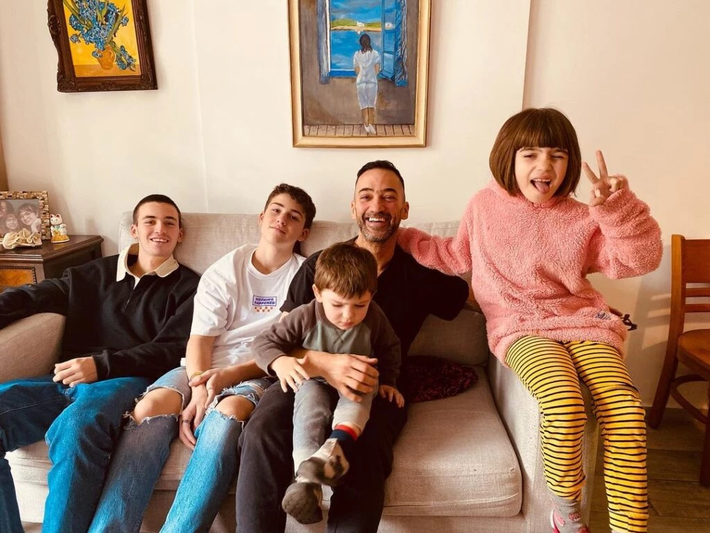 Juan, Toto, Ana y Fidel los hijos de Mariano Otero