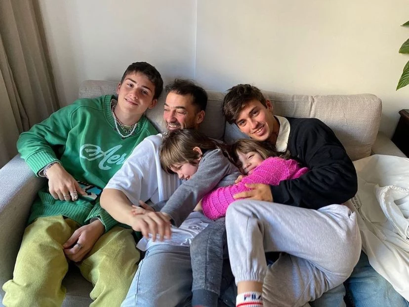 Juan, Toto, Ana y Fidel los hijos de Mariano Otero