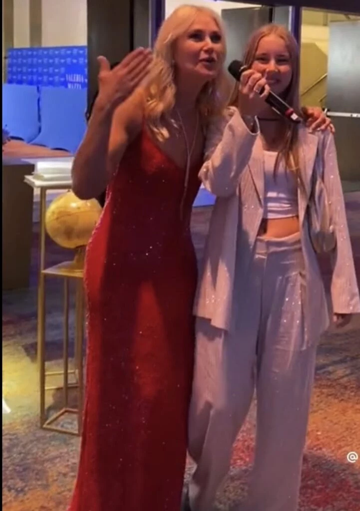 La sorpresa que le dio Taína Gravier a Valeria Mazza. Foto: TikTok.