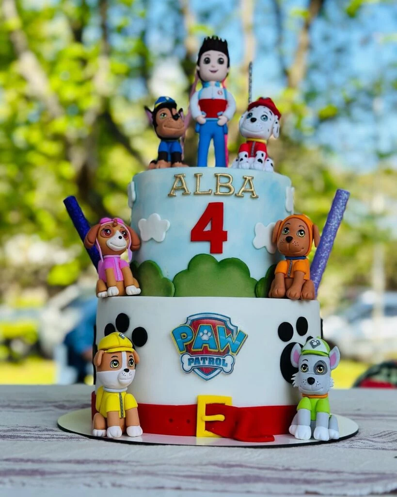 La torta de cumpleaños de Alba, la hija de Agustina Cherri