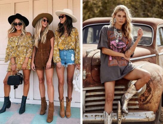 Looks boho de fin de semana: ideas para combinar tus botas texanas
