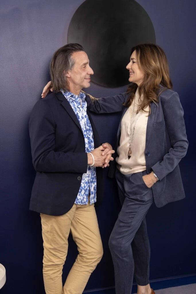 Sebastián Correa y Andrea Frigerio