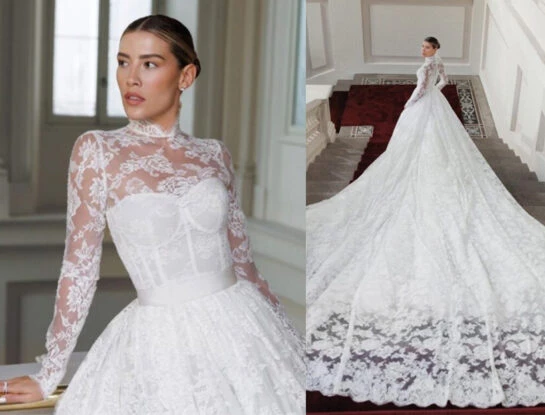 El look de novia soñado de Michelle Salas, la hija de Luis Miguel: impactó con un espectacular diseño de Dolce & Gabbana