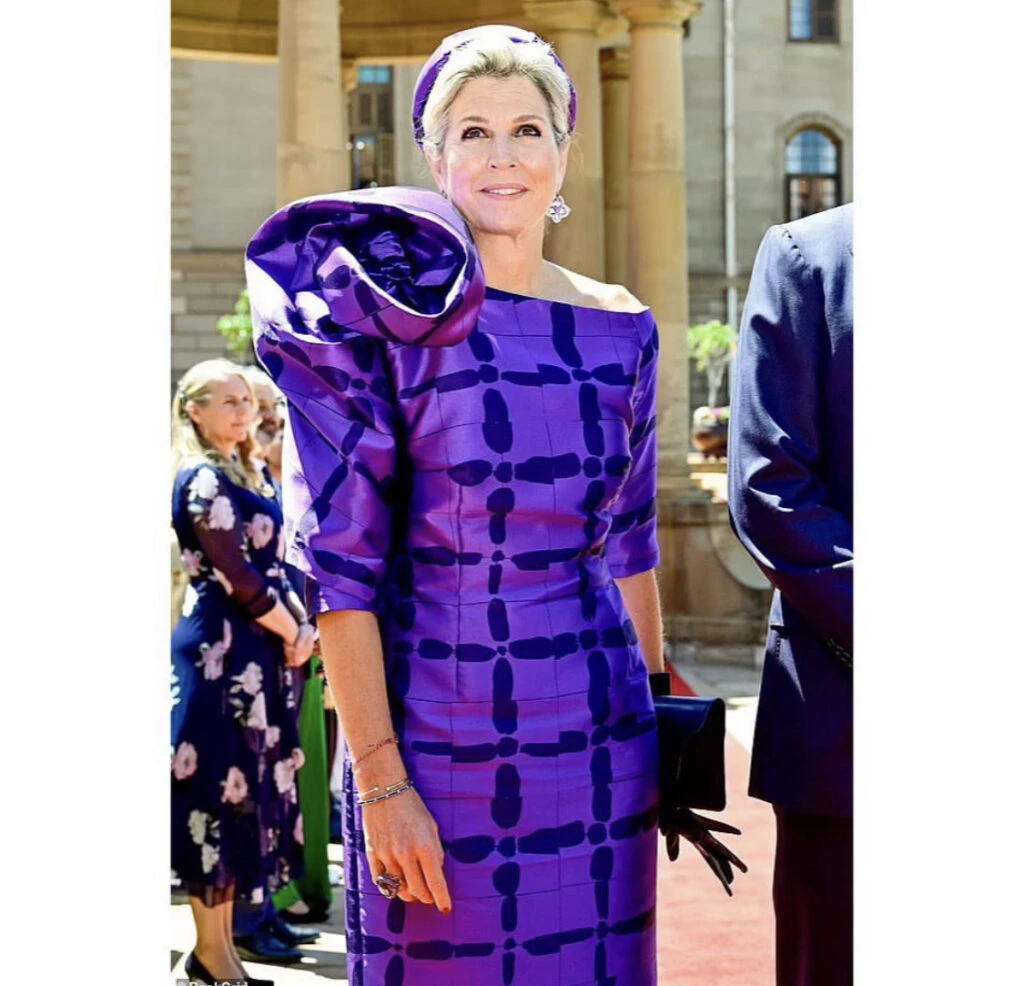 Máxima apostó por un look ochentoso y sorprendió. Foto: Instagram.