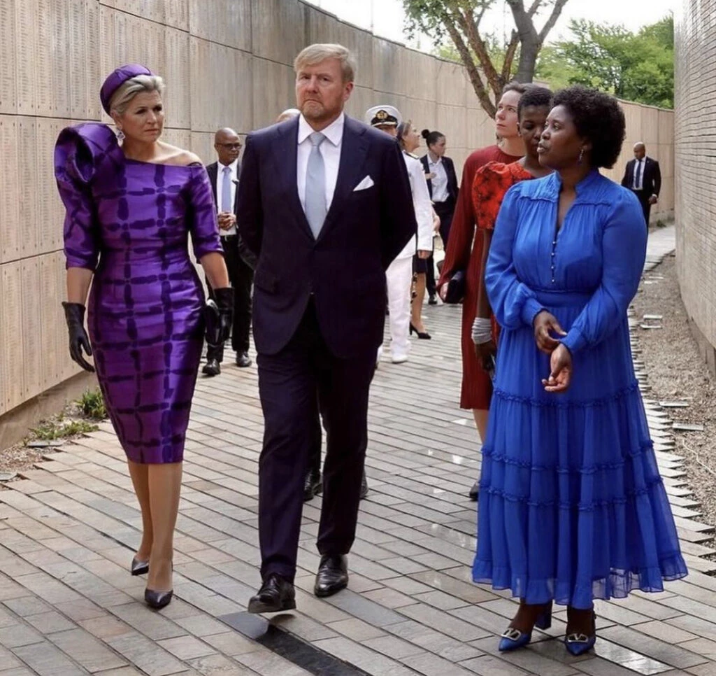 Máxima apostó por un look ochentoso y sorprendió. Foto: Instagram.