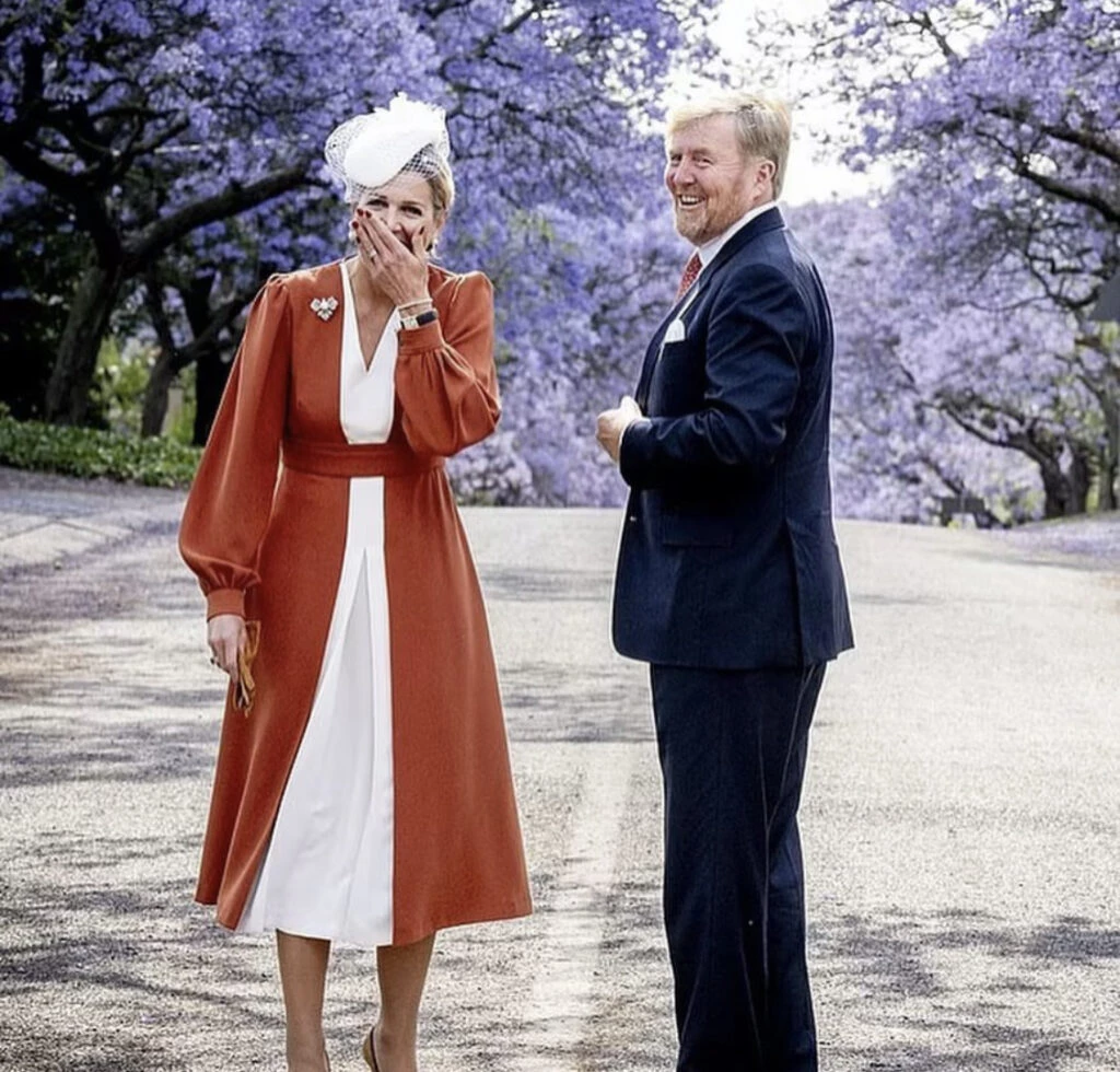 Máxima repitió uno de sus looks preferidos en Sudáfrica. Foto: Instagram.