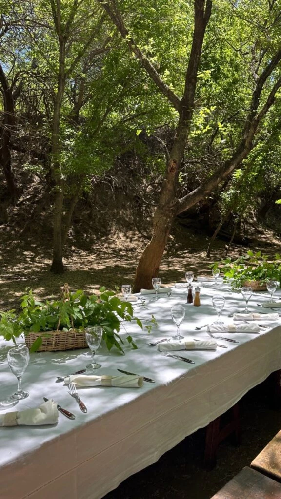 Naturaleza y almuerzo al aire libre, así fue el día de campo de Juliana Awada