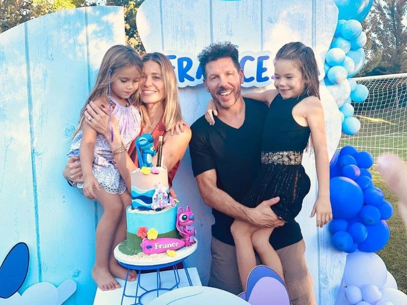 Francesca, hija de Carla Pereyra y el Cholo Simeone