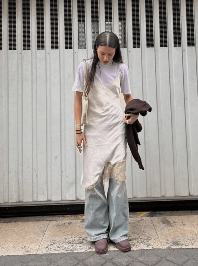 Puddle jean, el modelo más trendy de la temporada. Foto: Pinterest. 