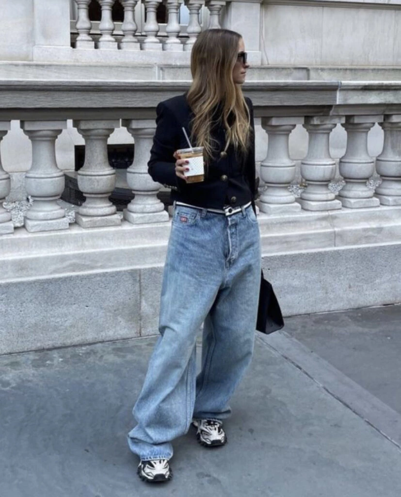 Puddle jean, el modelo más trendy de la temporada. Foto: Pinterest. 