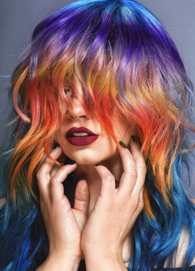 Tendencia teñirse el pelo de colores