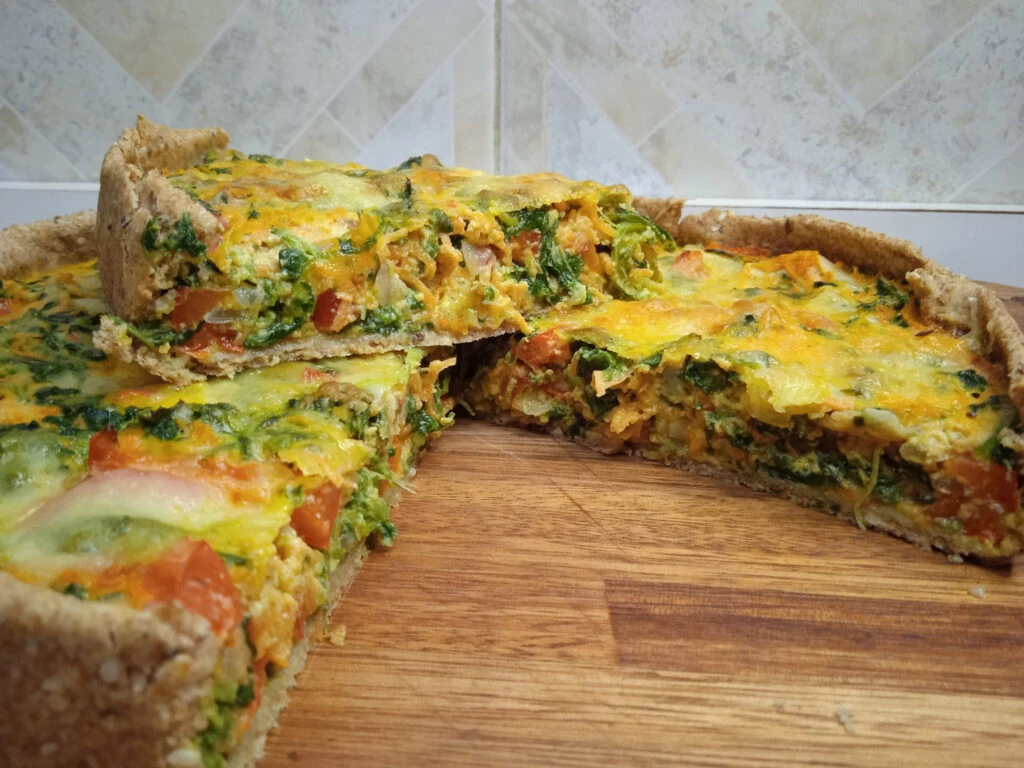 Tarta de verdura con masa integral