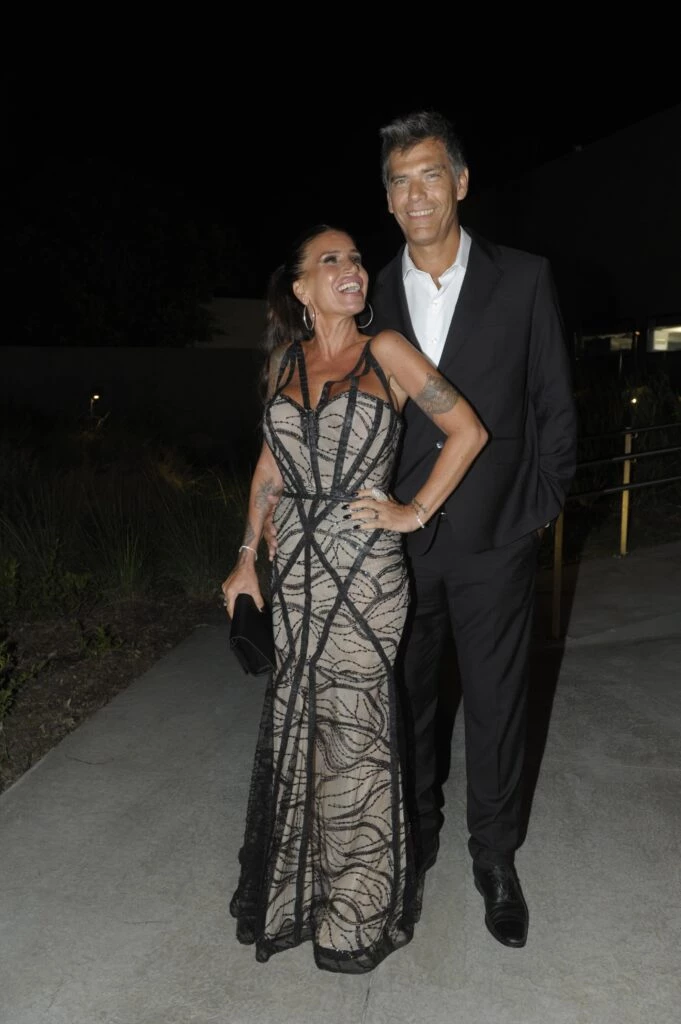 Flor Peña en el cumpleaños de 15 de Juan Otero, su hijo.