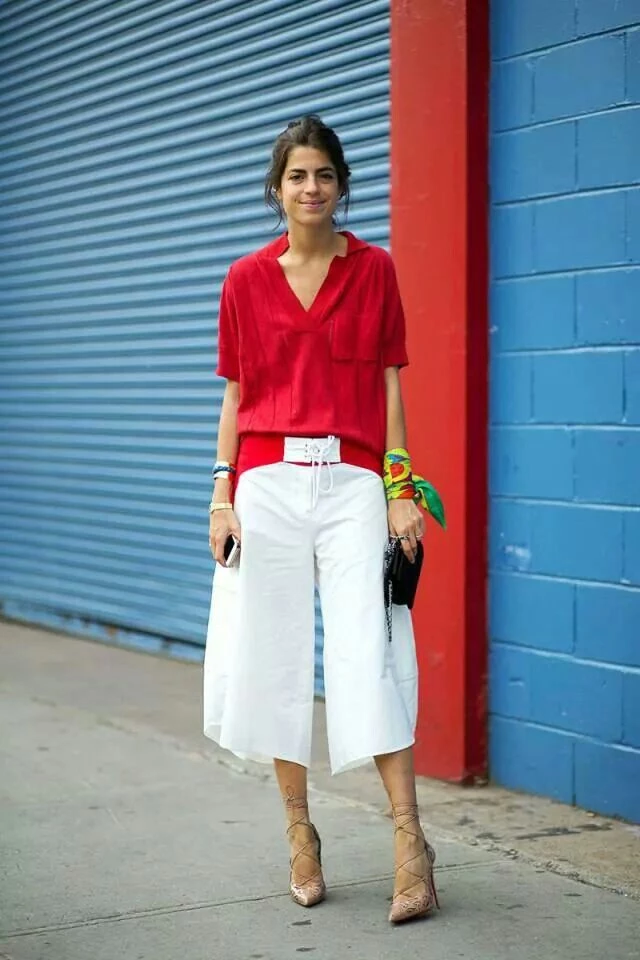 así se lleva el pantalón blanco, el básico infalible de la primavera