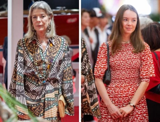 Carolina de Mónaco y Alexandra de Hannover fueron las más elegantes con sus looks boho estampados