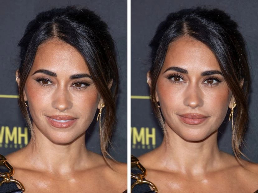 el beauty look de Antonela Roccuzzo en la gala del balón de oro