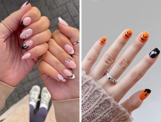 7 manicuras minimalistas temáticas de Halloween