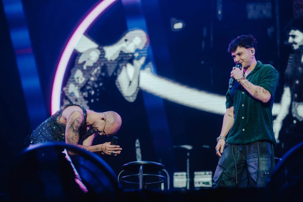 Abel Pintos y Agustín de Marama en America Rockstars