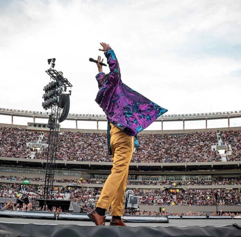 Louta en el Estadio River.