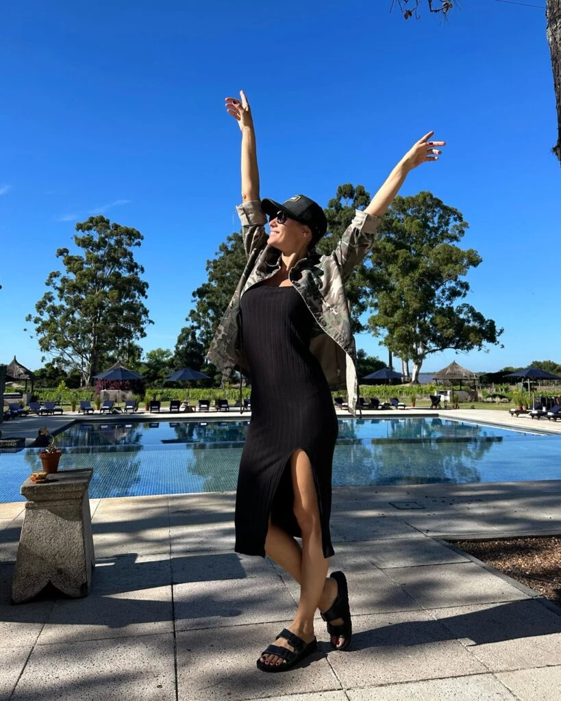 Look de Pampita en Carmelo, Uruguay. Foto: IG Pampita.