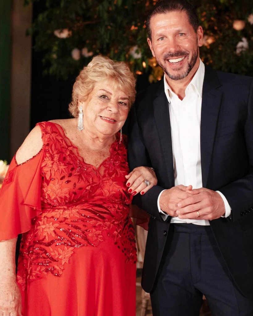 El Cholo Simeone con su mamá, Nilda