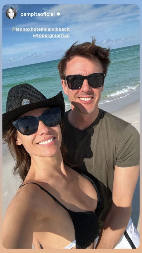 Carolina Ardohain y Roberto García Moritán. Foto: IG Pampita.