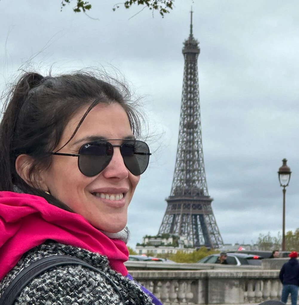 Andrea Rincón en París. Foto: IG Andrea Rincón.