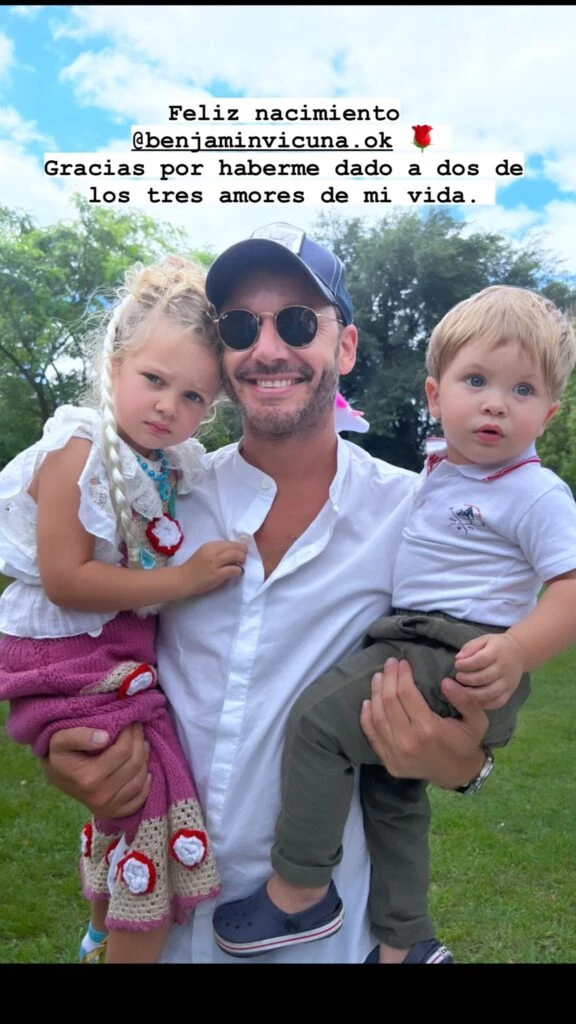 Amancio, Magnolia y Benjamín Vicuña. Foto: IG SangreJaponesa.