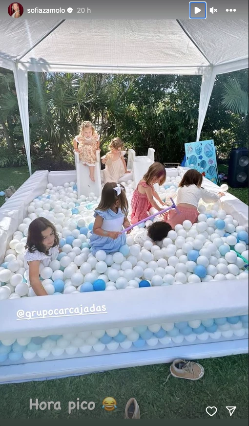 El cumpleaños de Cali, la hija de Sofía Zámolo