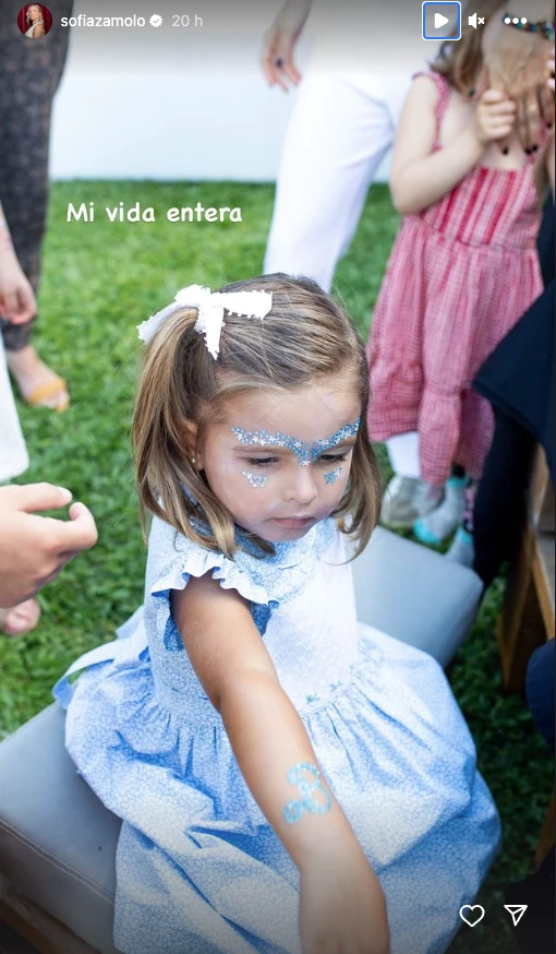 El cumpleaños de Cali, la hija de Sofía Zámolo