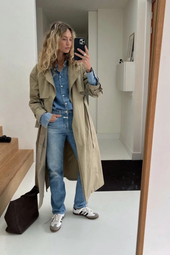 Esta primavera 2023 las zapatillas se usan así. Foto: Pinterest.