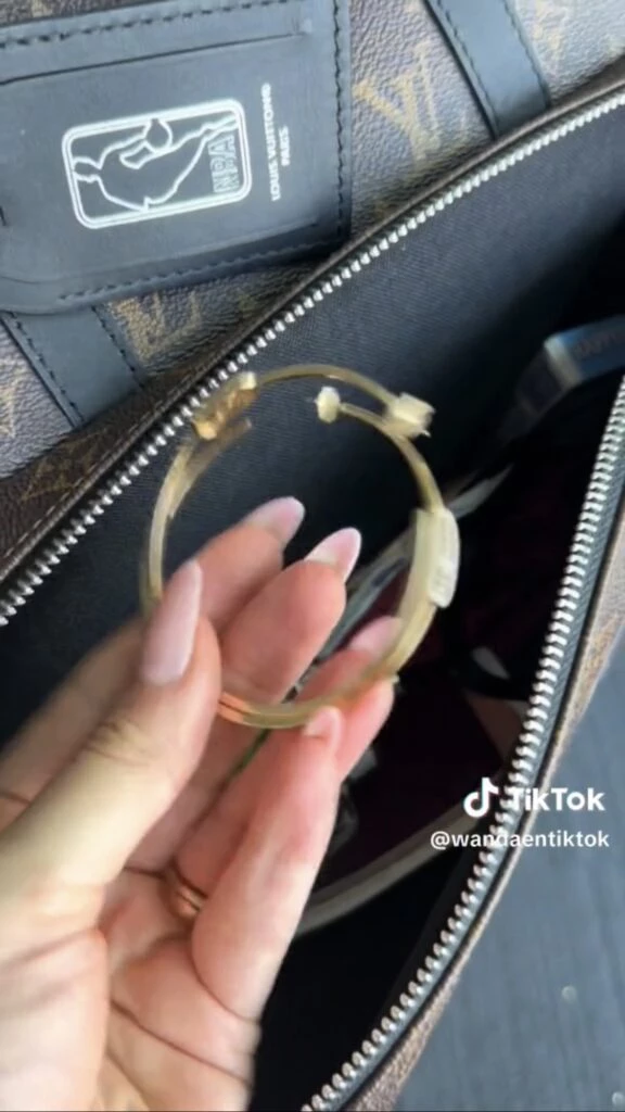 Esto lleva Wanda Nara en su bolso de viaje. Foto: TikTok.