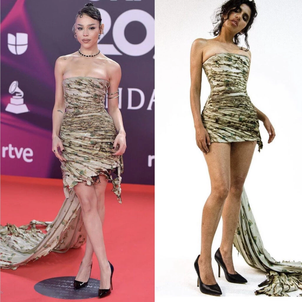 Danna Paola en los Latin Grammy 2023. Foto: Instagram.